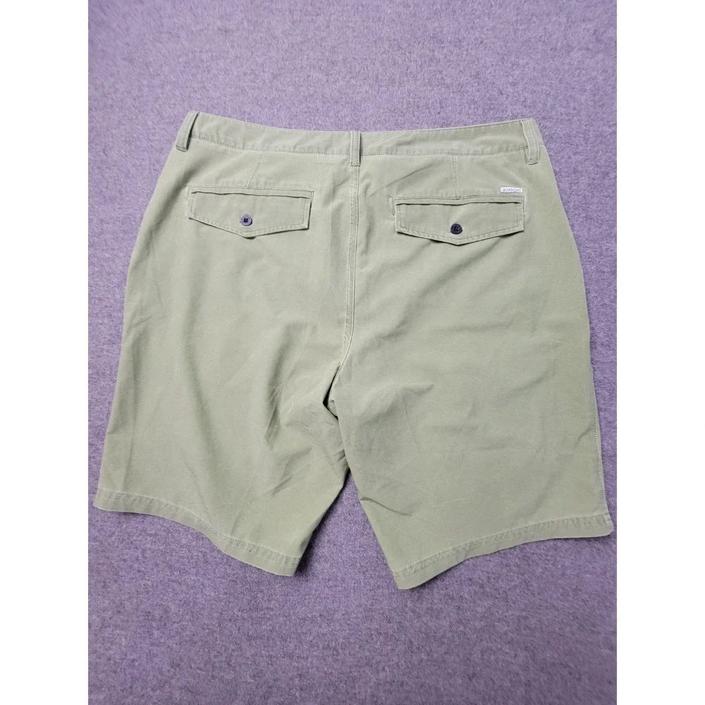Quiksilver AG47 DryFlight Hybrid‎ Shorts Mens 36 Green Mesh Lined Surf Surfing